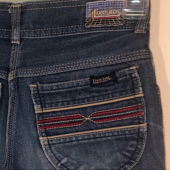 Vintage 70’s Girl’s Live Ins Embroidered Pocket Jeans Size 14 - Picture 9 of 11